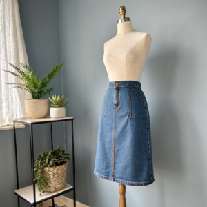 Foliage Print A‑Line Skirt